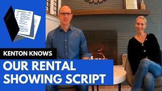 Rental Showing Script #rentalshowing #findingtenants #propertymanagement