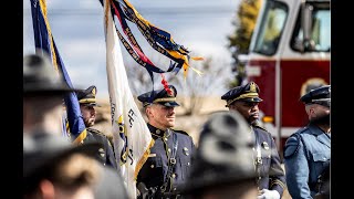Funeral procession for police officer Andrew Duarte, killed in shootout at central Pa. hospital