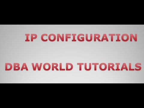 IP Configurations in Oracle RAC