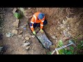 Dry Stone Walling - Retaining Rebuild 1