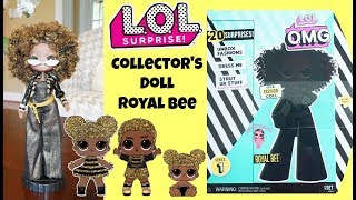 LOL Surprise OMG Dolls Royal Bee Unboxing Collector's Dolls Collect all 4 Swag Neonlicious Lady Diva