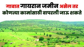 Land information | गावात गायरान जमीन असेल तर कोणत्या कामांसाठी वापरली जाऊ शकते | Gayran Land