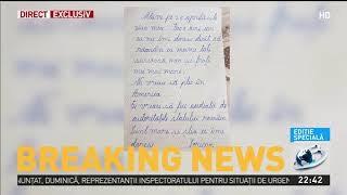 Scrisoarea Sorinei, fetița bruscată de autorități, scrisă înainte de ziua de naștere: „Eu n