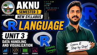 R Programming Unit 3 (Part 1) | AKNU Semester 3 | Complete Explanation | Exam-Oriented Preparation