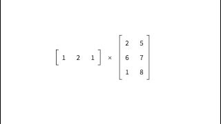Vector-matrix multiplication animation