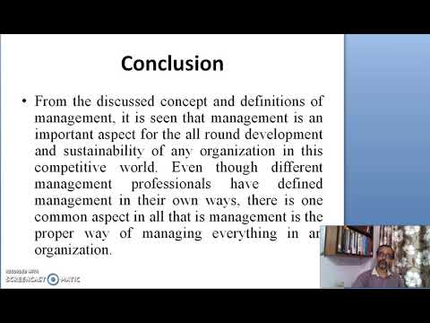 Principles Of Management Module 1 Lecture 1 Conclusion POM BBA 1st ...