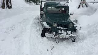 KARDA ARKA DİFFERANSİYEL KIRAN JEEP WİLLYS ÇEKEN DOÇ (DODGE ) AS 100 4X4 KARDA KAYANLAR SNOWROAD