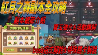 【新楓之谷】紅月之森副本全攻略🔥｜副本細節介紹💪boss招式解說\u0026特殊關卡解說❗寶玉強化\u0026活動講解❗帶你輕鬆遊玩紅月之森副本😎