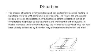 CWI Course Module 9- Weld Defects Distortion