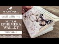 NEUTRAL EPHEMERA WALLET TUTORIAL #130 🤍| My Porch Prints Junk Journal Ideas