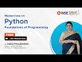 MasterClass on 'Python Foundations of Programming' | LIVE