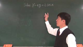 【解題影片】提要043：認識參數變換法＃05｜Solve y'' + 4y = 2 sec x｜授課老師：中華大學土木系呂志宗特聘教授