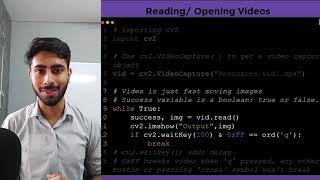 2) How to Read/ Open Videos using OpenCV in 4 min| Complete OpenCV Tutorial in Python