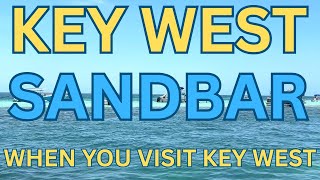 The BEST Thing To Do In Key West! #boattrip @#keywest #sandbar