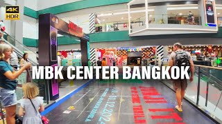 🇹🇭 4k | MBK Center BANGKOK Walking Tour,  Favorite Shopping Mall for tourist