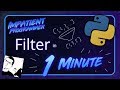 Python | Filter in 1 Minute