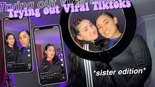 TRYING OUT VIRAL TIKTOKS | Sherlyn \u0026 Stacy