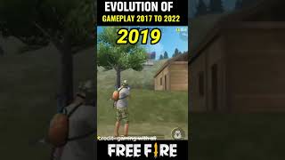 Evolution of gameplay from 2017 to 2022 #evolution #gameplay garena free fire #shorts