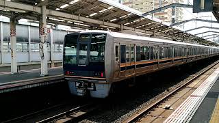 JR西日本207系1000番台S19+0番台Z8編成のG区間快速JR東西線経由塚口行き 住道駅