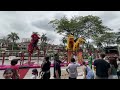 cny2023~ acrobatic double lion dance 双狮高桩舞獅 múa lân by khuan loke 群乐 @ centrepoint bandar utama pj