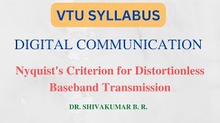 24. Nyquist's Criterion for Distortionless Baseband Binary Transmission