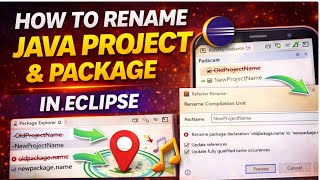 How to Rename Java Project & Package in Eclipse IDE | Step by Step (Hindi)
