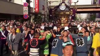 平成28年 下谷神社  大祭  本社千貫神輿渡御 （オバケモンスター神輿）ﾊﾟﾜｰ有り。