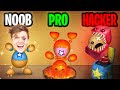 Can We Go NOOB vs PRO vs HACKER In KICK THE BUDDY!? (UNLOCKING ALL NEW WEAPONS & MORE)!