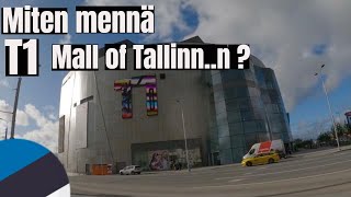 Miten mennä Ulemiste T1 Kauppakeskukseen ? Walking from Ulemiste to T1 Mall of Tallinn and back