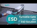 ESD---Daosafe Tripod Turnstile With ESD Wrist And Shoe Tester