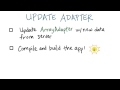 Update the Adapter - Developing Android Apps