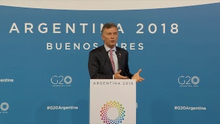 Press Conference of Mauricio Macri, President of Argentina