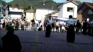 竹内流演武　in　岡山県新見市　土下座祭り２０１２　新見市街地