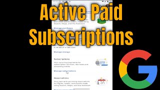 How to Check Active Paid Subscriptions and Services for Your Google Account [Guide]