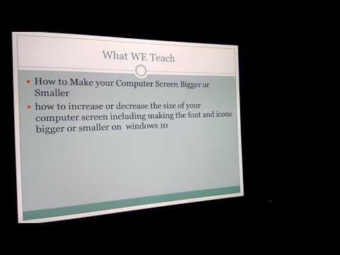 How to Make your Computer Screen Bigger or Smaller How to Make your Computer Screen Bigger or Smaller