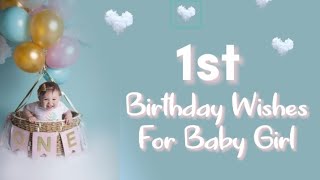 💗First Birthday Wishes For Girl🎉🎂#birthdaywishes #bestbirthdaystatus