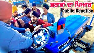 Public Reaction ⛳️ | Gedi route on tractor Fatehgarh , Mustang Tractor gedi route