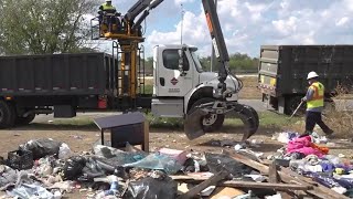 City of San Antonio launches educational campaign to stop illegal dumping, focuses on cleanup ef...
