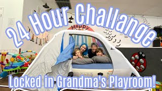 Locked in the Playroom for 24 Hours! | Grandma’s Playroom