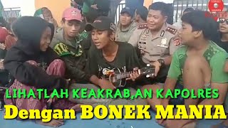 TANDA BALAS BUDI. BONEK HIBUR BAPAK KAPOLRES