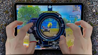 iPad Pro M2 HANDCAM  Smooth+120FPS🔥 Pubg Test/ Gameplay/ ❤️ 6 Finger claw + Gyro 🔥