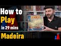 How to play Madeira boardgame - Full teach + Visuals - Peaky Boardgamer