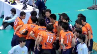 春高バレー2016 洛南(京都) vs 明和県央(群馬) 2ｾｯﾄ-2 第3回戦 全日本バレーボール高等学校選手権大会 2016.1.7