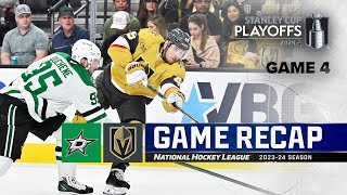 Gm 4: Stars @ Golden Knights 4/29 | NHL Highlights | 2024 Stanley Cup Playoffs