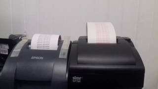 PRUEBA DE VELOCIDAD DE IMPRESION STAR SP700 VS EPSON TMU220