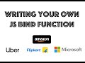 #javascript Implementing your own bind function in javascript
