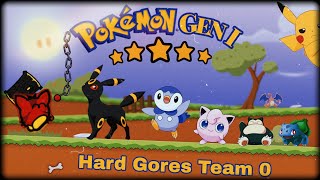 「Hard Gores 5★ 」Pokemon Gen I 《Team 0 Game Play》