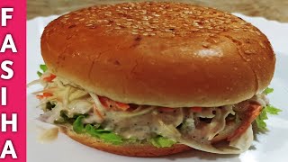 Turkish Chicken Burger Juicy And Delicious Recipe In Urdu And Hindi