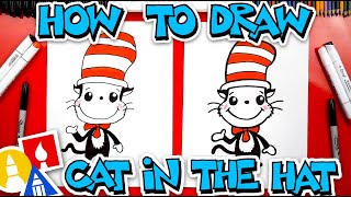 How To Draw The Cat In The Hat (Easy Cartoon Version)