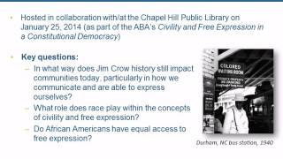 Civility & Free Expression: Developing a Public Dialogue through the Arts